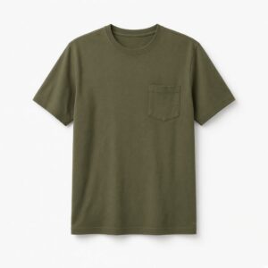 Pocket Crew-Neck T-Shirt - Olive