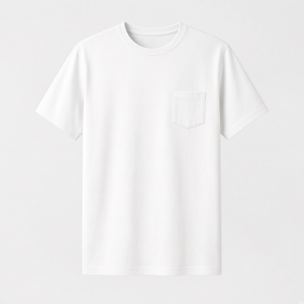 Pocket Crew-Neck T-Shirt - White