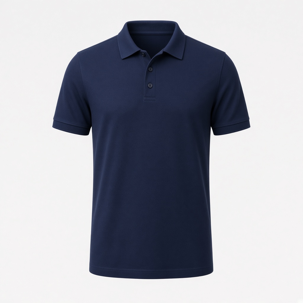 Classic Piqué Polo Shirt - Navy