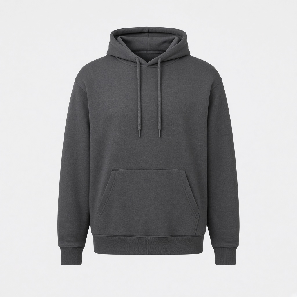 Fleece Pullover Hoodie - Charcoal