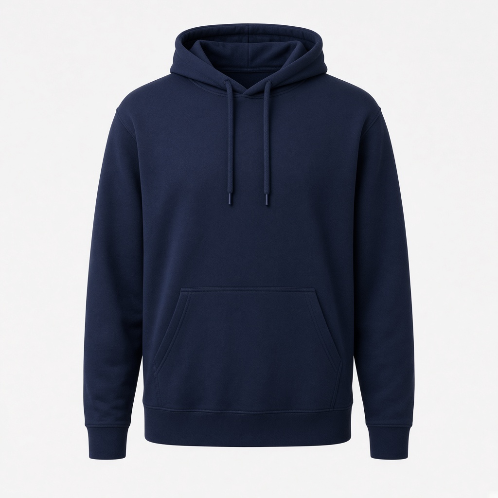Fleece Pullover Hoodie - Navy