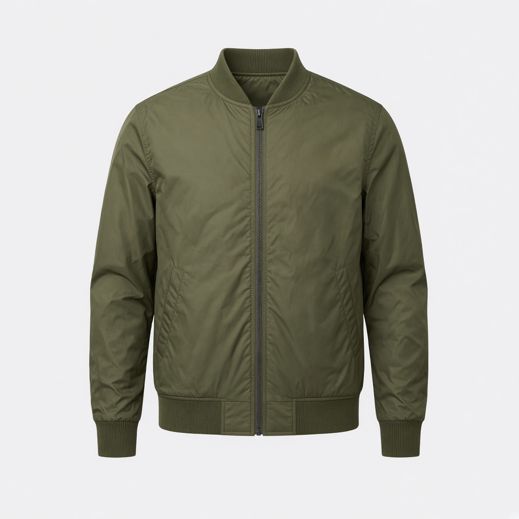 Lightweight Bomber Jacket - Olive