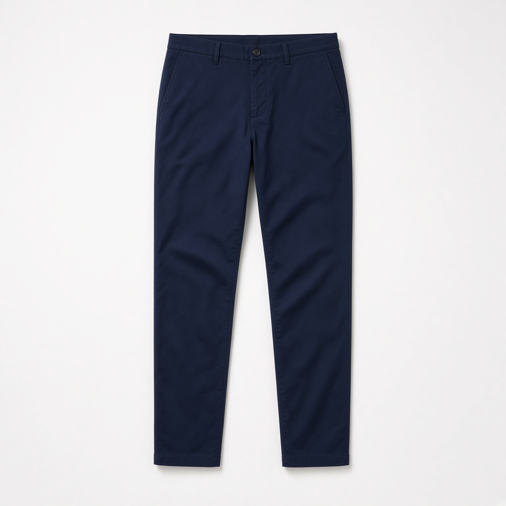 Stretch Chino Trousers - Navy